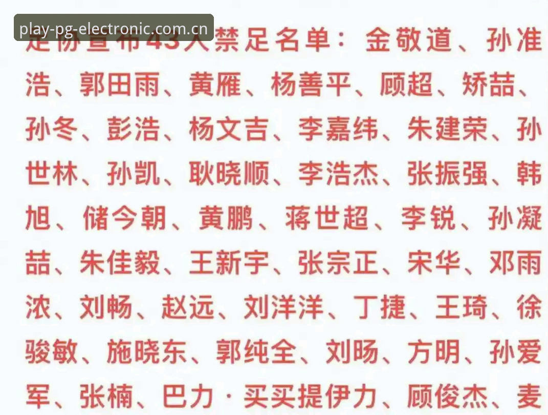 中国足协公布第三批禁足名单,17人被终身禁止从事足球活动最新进展